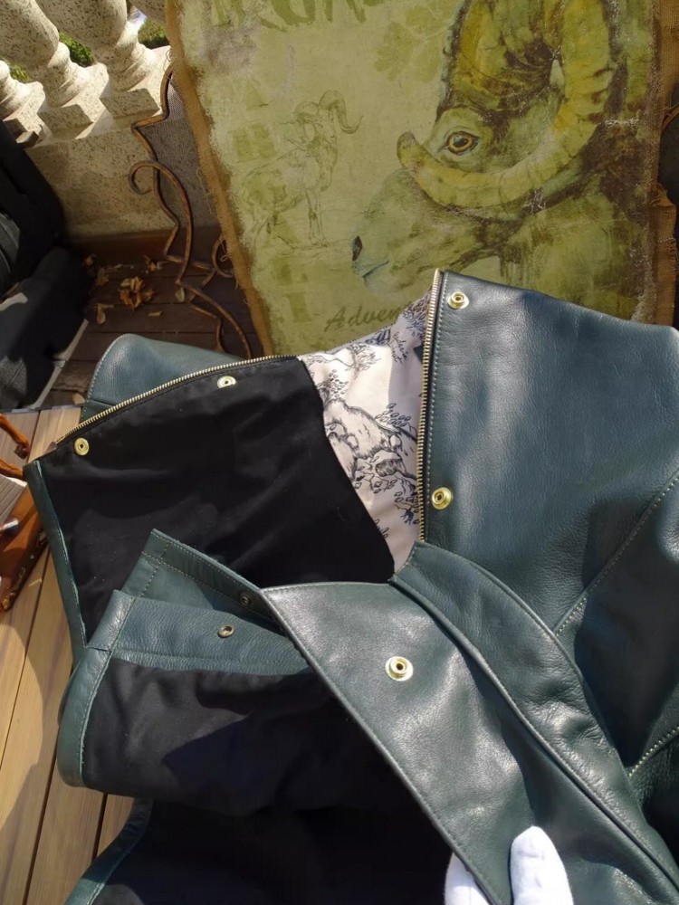 Mens Genuine Cow Leather Jacke - Leather Work Jacket Mens ulasan dan harga
