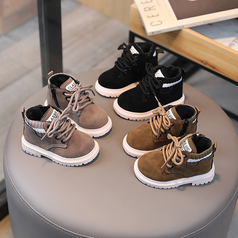 Autumn Winter Kids Retro Work- - Leather Work For Kids ulasan dan harga