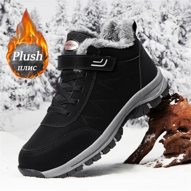Men's Shoes New Winter Snow Bo - Leather Work For Kids ulasan dan harga