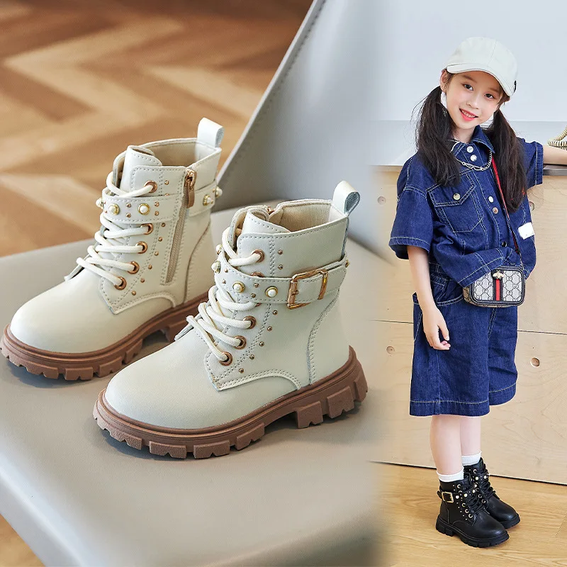 Autumn Winter Girls Fleece-lin - Leather Work For Kids ulasan dan harga