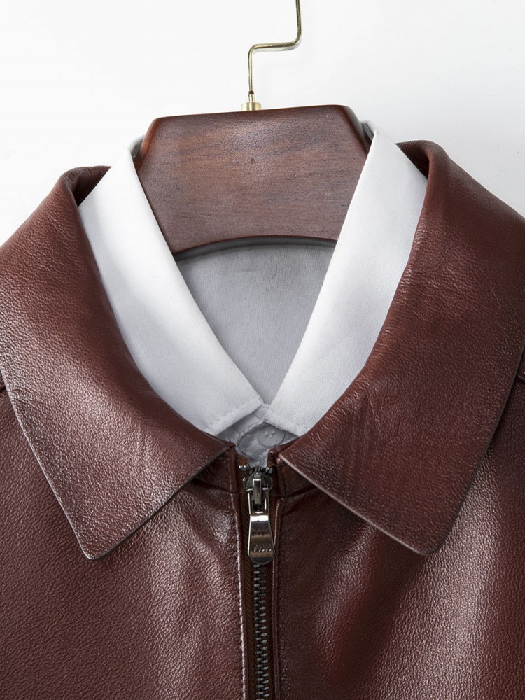 Mens Business Casual Work Cowh - Leather Work Jacket Mens ulasan dan harga