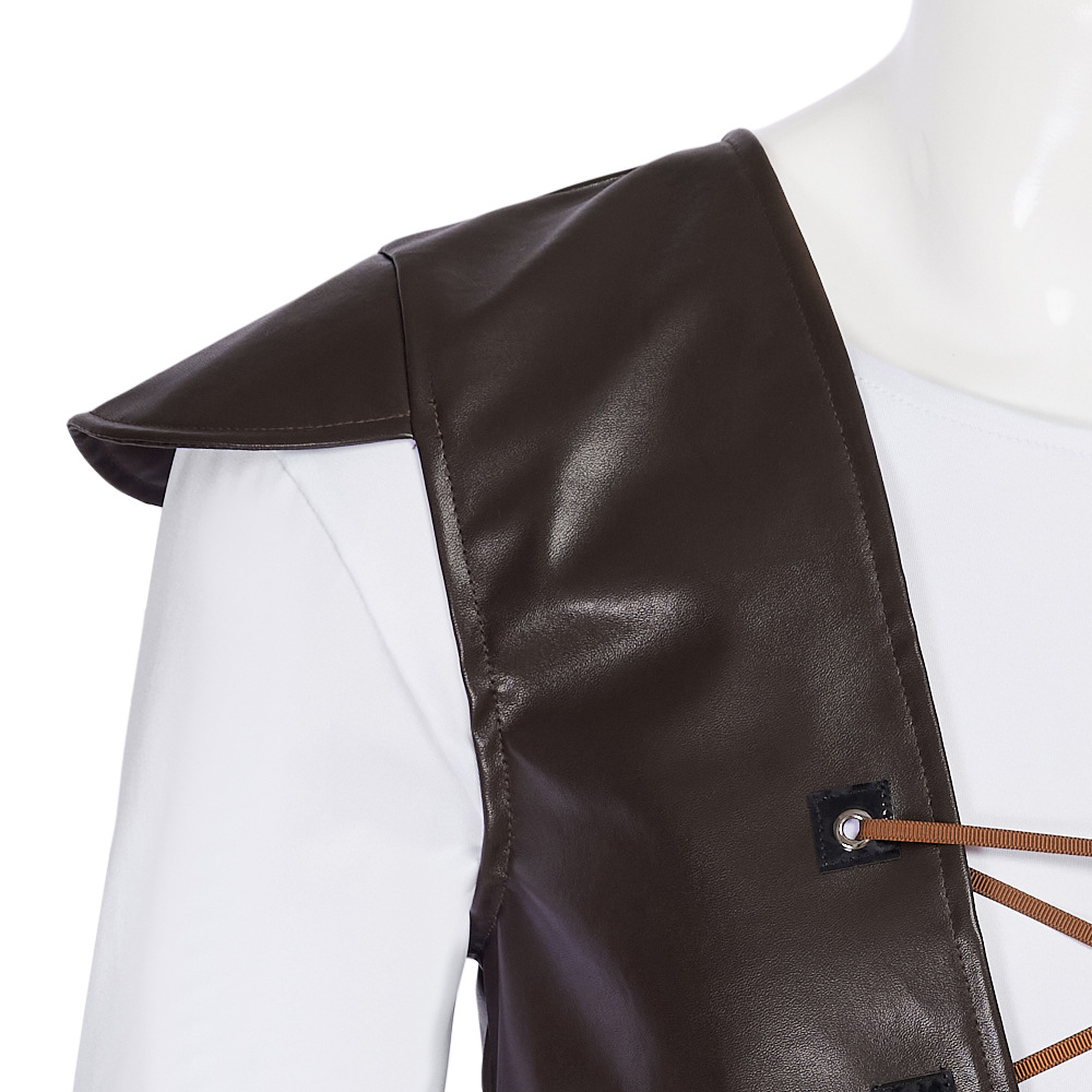 Shrek Cosplay Costumes Green H - Leather Work Vest ulasan dan harga