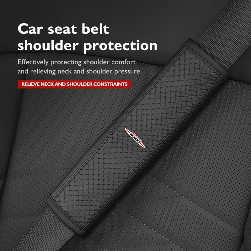 Leather Car Seat Belt Protecto - Leather Work For Car ulasan dan harga