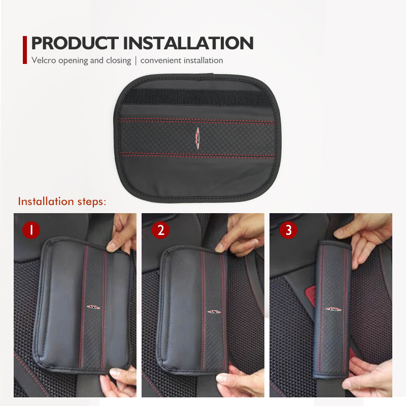Leather Car Seat Belt Protecto - Leather Work For Car ulasan dan harga