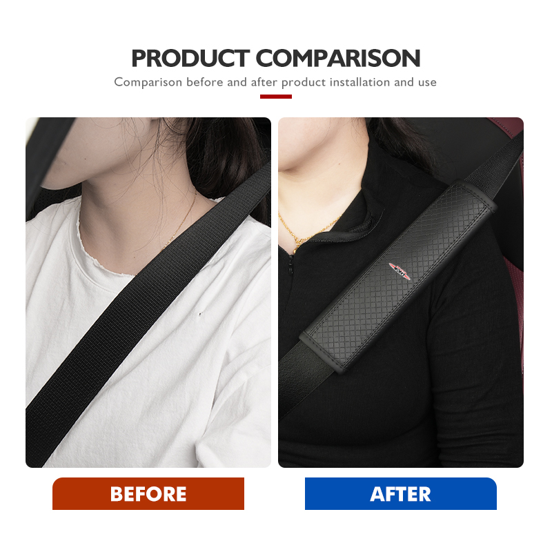 Leather Car Seat Belt Protecto - Leather Work For Car ulasan dan harga