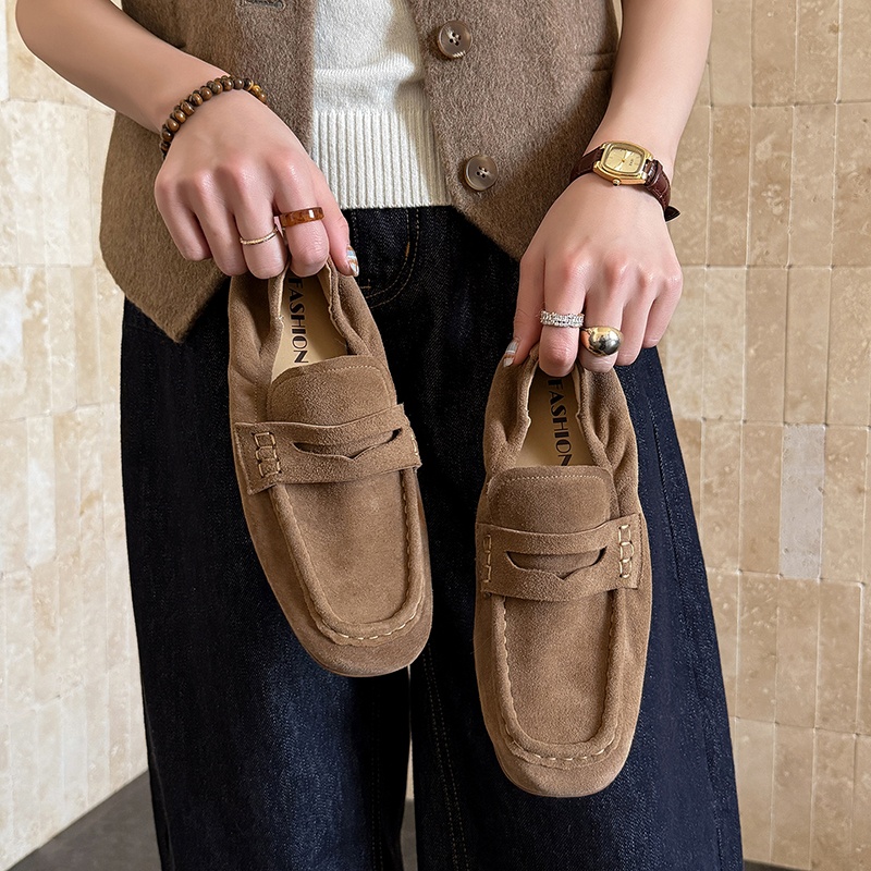 Womens Flats Spring Autumn Mul - Leather Work For Kids ulasan dan harga