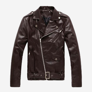 Pu Coats Men Faux Leather Jack - Leather Work Jacket Mens ulasan dan harga
