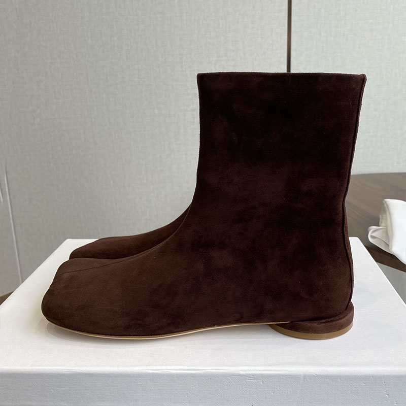 Chelsea Boots Women Suede Flat - Leather Work For Kids ulasan dan harga