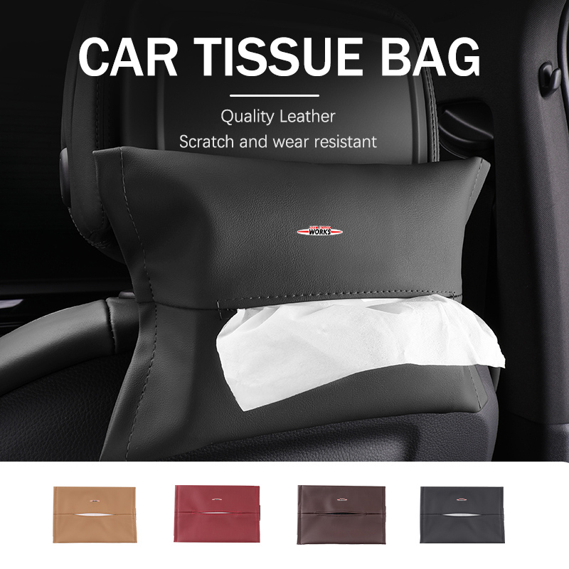 For MINI Car Paper Towel Box S - Leather Work For Car ulasan dan harga