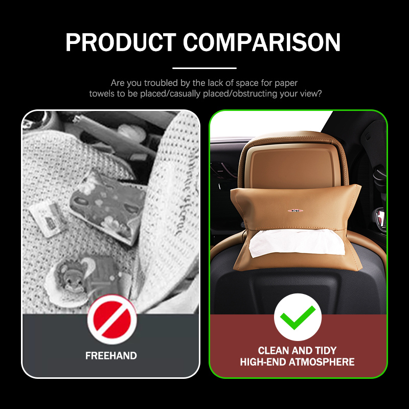 For MINI Car Paper Towel Box S - Leather Work For Car ulasan dan harga