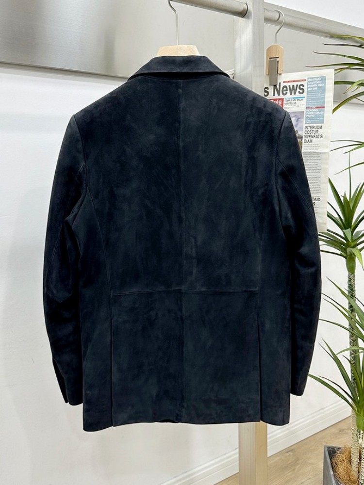 Vintage Suede Sheepskin Elegan - Leather Work Jacket Mens ulasan dan harga
