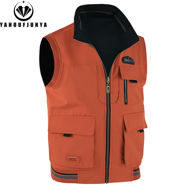 2026 Spring Summer Men Thin To - Leather Work Vest ulasan dan harga