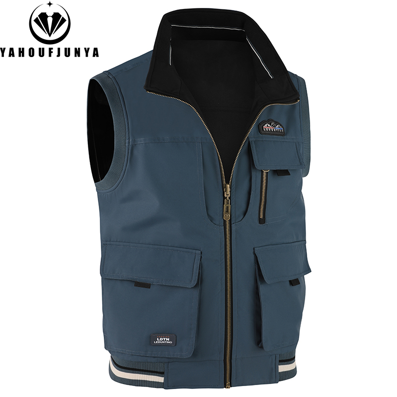2026 Spring Summer Men Thin To - Leather Work Vest ulasan dan harga
