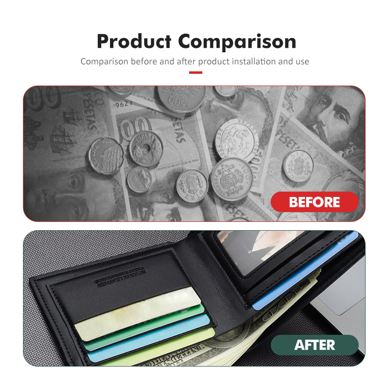 Car Men Short Wallet Multifunc - Leather Work For Car ulasan dan harga