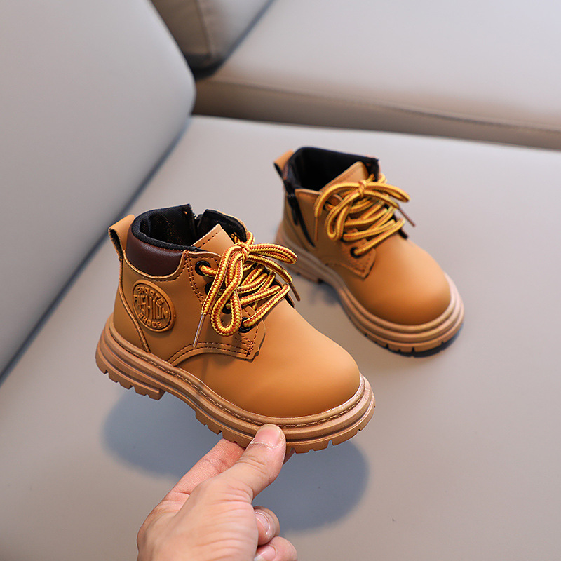 Autumn Winter Children Non-sli - Leather Work For Kids ulasan dan harga