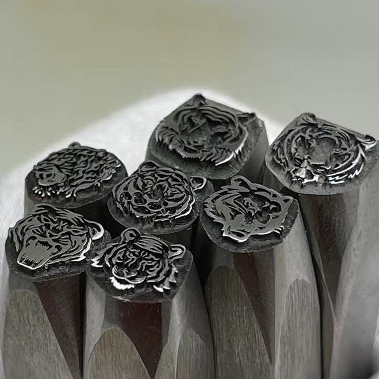 Tiger Head Design Metal Punch  - Leatherwork Embossing ulasan dan harga