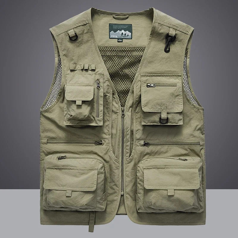 Summer Men Unloading  Vest Coa - Leather Work Vest ulasan dan harga