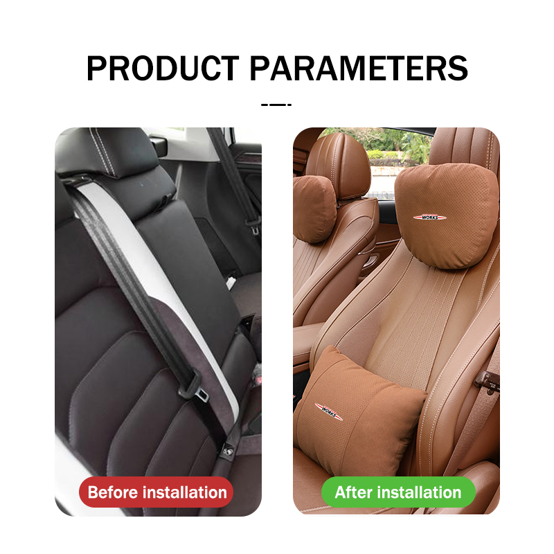Car Headrest Waist Pillow Neck - Leather Work For Car ulasan dan harga