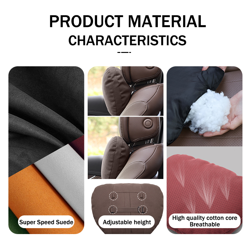 Car Headrest Waist Pillow Neck - Leather Work For Car ulasan dan harga
