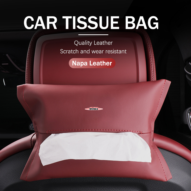 Leather Car Tissue Box Paper S - Leather Work For Car ulasan dan harga