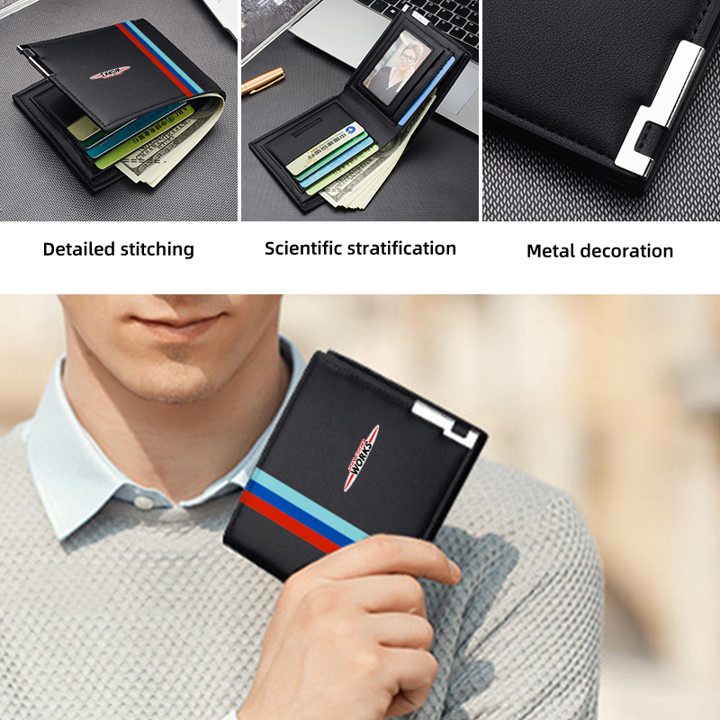 Car Men's Leather Wallet Multi - Leather Work For Car ulasan dan harga