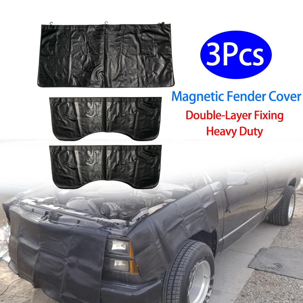 3 PCS/set Magnetic Fender Cove - Leather Work For Car ulasan dan harga