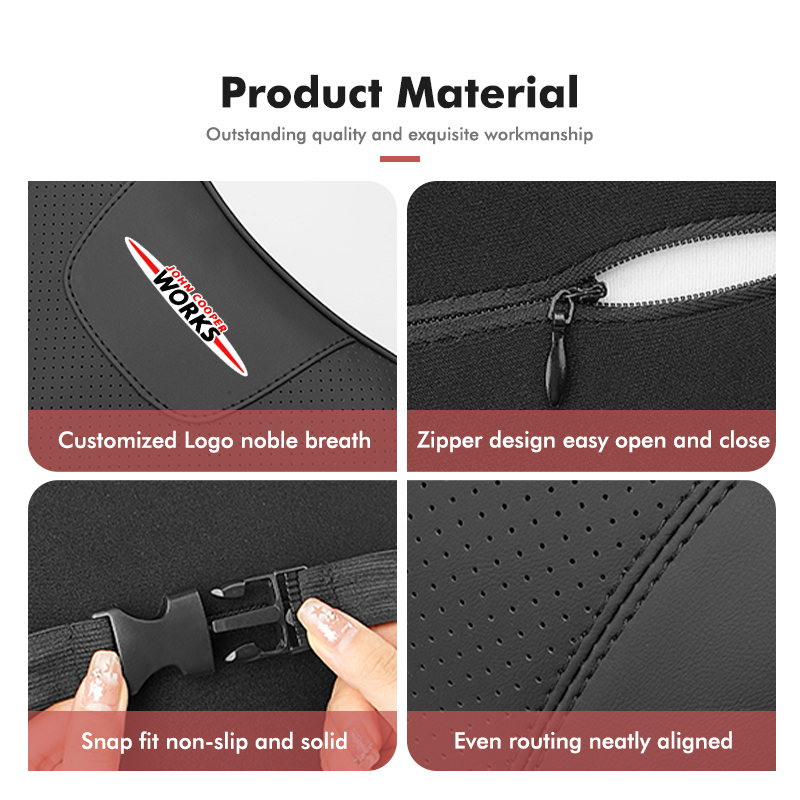 For MINI Car Headrest Lumbar S - Leather Work For Car ulasan dan harga