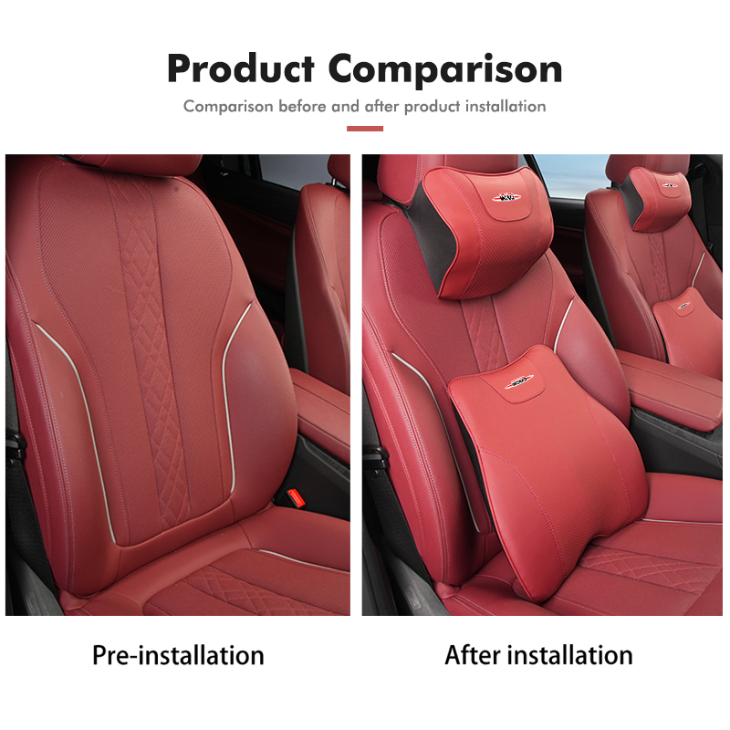 For MINI Car Headrest Lumbar S - Leather Work For Car ulasan dan harga