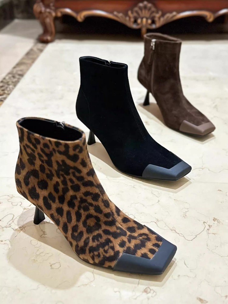 Fashion Women Square Toe Thin  - Leather Work For Kids ulasan dan harga