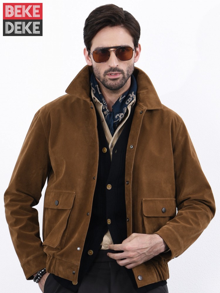 American Style Vintage Mens Si - Leather Work Jacket Mens ulasan dan harga