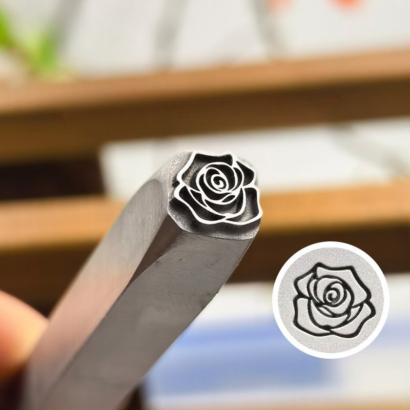 5/7mm Flower Pattern Metal Sta - Leatherwork Embossing ulasan dan harga