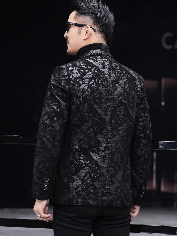 Business Men Work Slim Fit Rea - Leather Work Jacket Mens ulasan dan harga