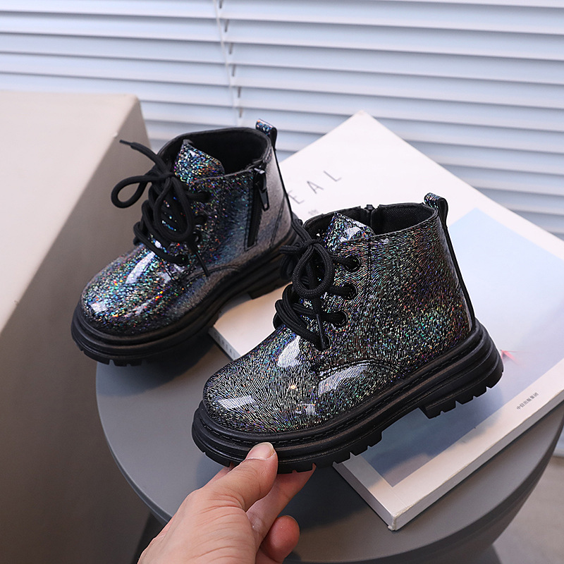 Autumn Winter Children Glitter - Leather Work For Kids ulasan dan harga
