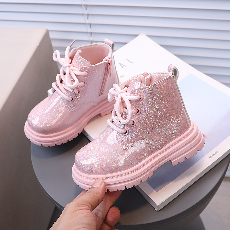 Autumn Winter Children Glitter - Leather Work For Kids ulasan dan harga