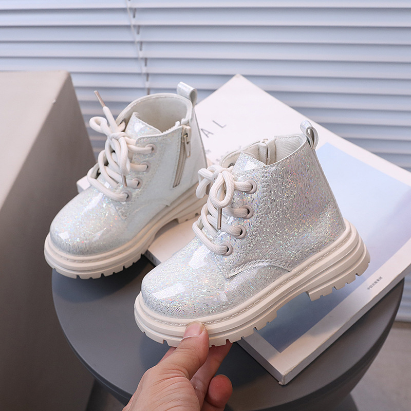 Autumn Winter Children Glitter - Leather Work For Kids ulasan dan harga